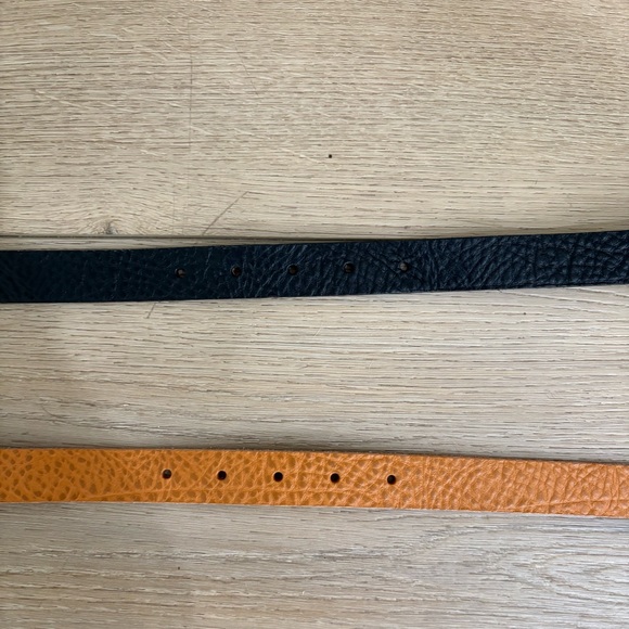 Urban Outfitters Real Leather Belts 2 pack Brown & Black - Picture 3 of 6